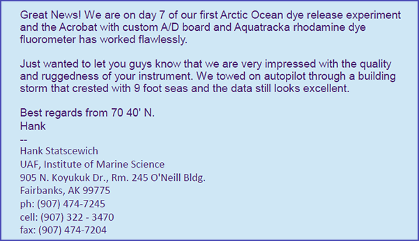 Sea Sciences Testimonial